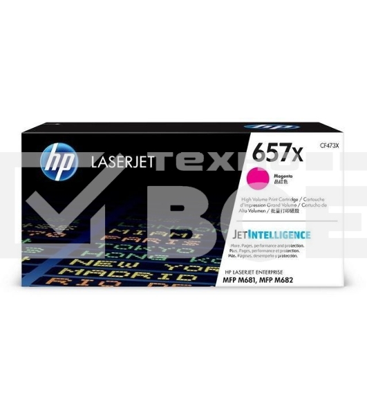 Картридж лазерный HP 657X пурпурный для HP CLJ MFP M681/M682 (CF473X) 23000 стр