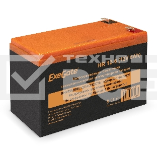 Аккумуляторная батарея ExeGate EX288653RUS HR 12-6 (12V 6Ah 1224W, клеммы F2+F1-)