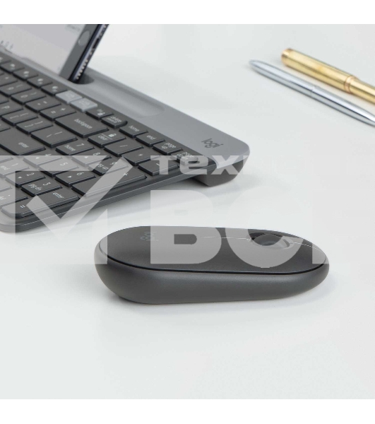Мышь беспроводная Logitech Pebble M350 графитовый, 1000 dpi, радиоканал, Bluetooth, USB, кнопки - 3