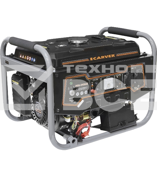 Электрогенератор бензиновый Carver PPG-3900АE, 3.2 кВт, 65дБ, 46 кг
