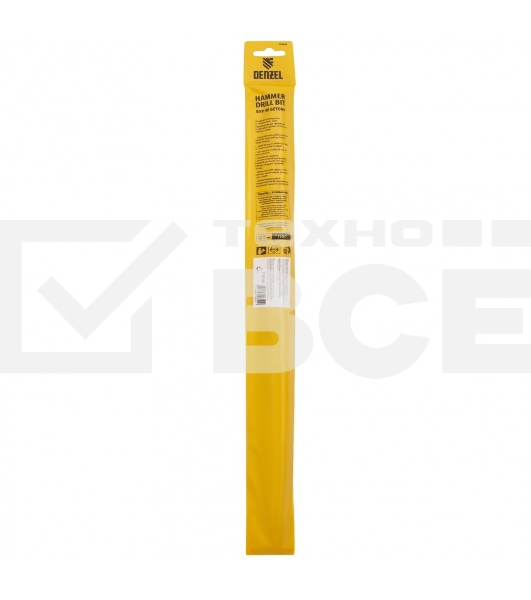 Бур по бетону, двойная спираль, Cobalt W-tip, 18x460 мм, SDS PLUS Denzel