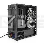 Компьютерный корпус Miditower ExeGate EVO-9202-EVO800 (ATX, БП EVO800RGB с вент. 12 см, с окном, 1*USB+1*USB3.0, аудио, черный, 3 вент. 12см с RGB подсветкой), фото4