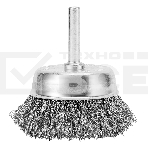 Щетка для дрели Сибртех 65 мм, 'чашка' со шпилькой, витая проволока 0,3 мм, фото5
