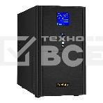 Источник бесперебойного питания (инвертор, синус, для котла) ExeGate SineTower SN-3000.LCD.AVR.3SH.1C13.RJ.USB <3000VA/2400W, чистая синусоида, LCD дисплей, AVR, 3*Schuko+1*C13, RJ45/11, USB, линейно-интерактивный, Black>, фото2