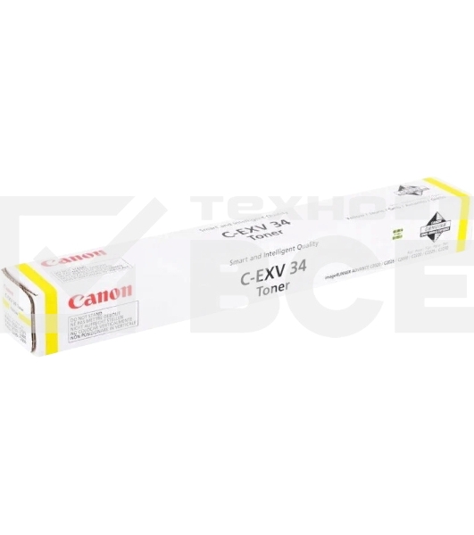 Картридж лазерный Canon C-EXV34Y жёлтый (16000 стр.) для Canon iR C9060/C9065/C9070