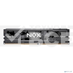 Оперативная память Apacer Nox, DDR5, 16GB (1x16 GB), 5600 MHz, CL40, радиатор, серый, черный