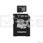 Флэш карта QUMO QM8GMICSDHC10 8Gb MicroSDHC Class 10, SD adapter, фото2