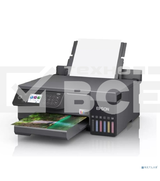 МФУ струйный Epson EcoTank L8100 (C11CK94***), A4, цветной, печ. до 8 стр/мин., 5760 x 1440 dpi (печ.), 1200x4800dpi (скан.), USB, Wi-Fi