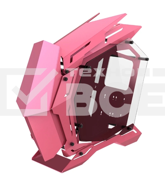 Корпус без блока питания JONSBO MOD-3, Full-Tower, TG, no fans, 2xUSB-A 3.0, EATX, ATX, mATX, mITX Pink