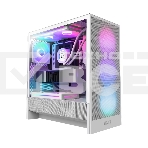 Компьютерный корпус без блока питания NZXT H5 Flow RGb, Midi-Tower, TG, 4x120мм RGb, 1xUSB-A 3.2 + 1xUSB-C 3.2, E-ATX, ATX, mATX, mITX белый, фото6