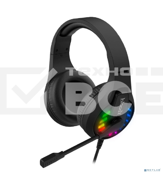 Гарнитура проводная с микрофоном A4Tech Bloody G230p черный 2м накладные оголовье (G230P)