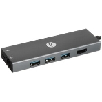 Адаптер VCOM CU459 Type-Cm --> RJ-45+2USB3.0(f) + PD100 Вт Alum Shell, фото14
