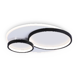 Светильник Ambrella light FA7719 WH/BK белый/черный 3000K-6400K 64W 490*470*90 (ПДУ РАДИО 2.4G)