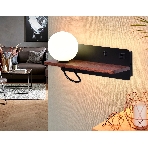 Настенный светильник с выключателем Ambrella light FW521 BK/DW черный/темное дерево G9 max 40W 280*100*125 (лампа LED G9 5W 4200K в комплекте), фото5