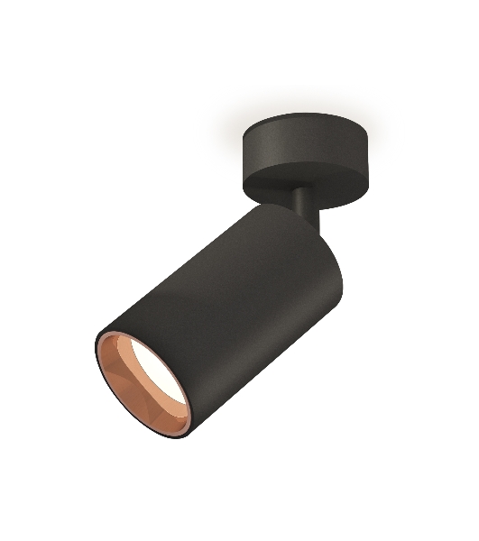 Светильник Ambrella Light XM6323005 SBK/PPG черный песок/золото розовое полированное MR16 GU5.3 (A2210, C6323, N6114)