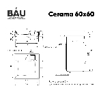 Комплект BAU 4 в 1: раковина над стиральной машиной Cerama 60х60, литьевой мрамор, кронштейны, выпуск и смеситель Hotel Black, черный, фото5