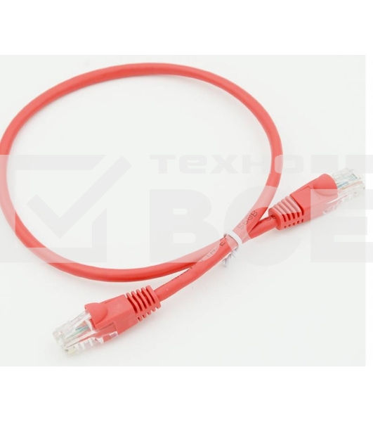 Сетевое оборудование Patchcord molded 5E Copper 0.5m Red