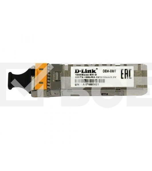 Трансивер D-Link 330T/10KM/A1A WDM SFP 1x1000Base-BX-D Tx:1550nm Rx:1310nm