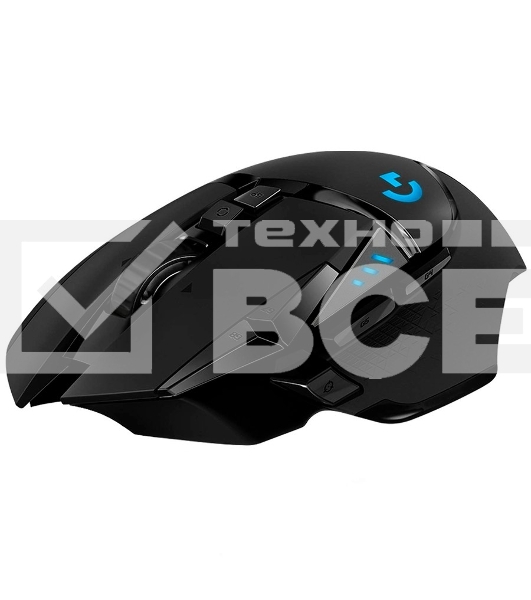 Мышь беспроводная/проводная Logitech G502 LIGHTSPEED черный, 25600 dpi, радиоканал, USB, кнопки - 11
