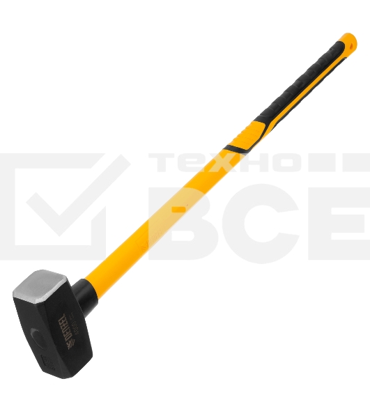 Кувалда Denzel 4000 г, кованая, фибергласовая рукоятка c TPR покрытием, 880 мм
