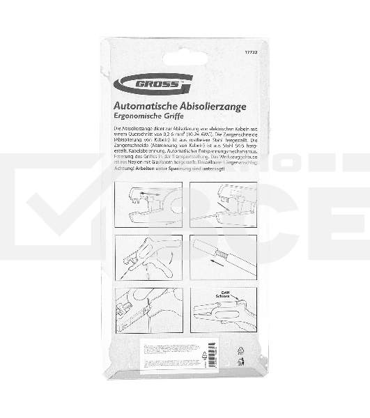 Щипцы для зачистки электропроводов GROSS 0,2-6 мм2 17722