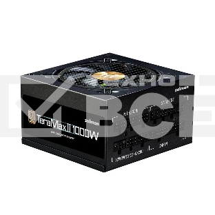 Блок питания Zalman TeraMax II, 1000Вт, 80 PLUS Gold, 120мм, модульный, черный