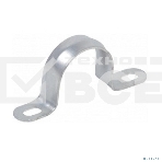 Скоба IEK металл.двухлапковая d19-20мм, фото 1