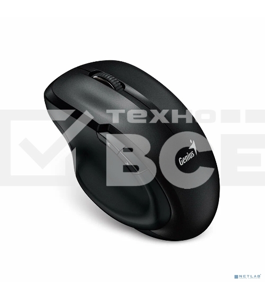 Мышь беспроводная Genius Ergo 8200S черный, 1200 dpi, радиоканал, USB, кнопки - 5