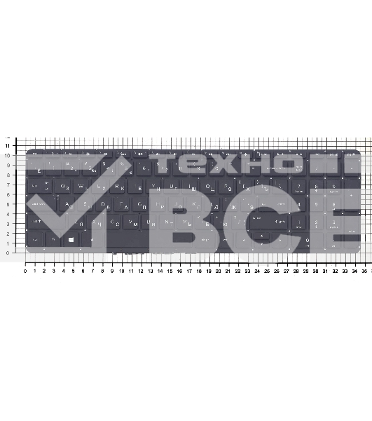 Клавиатура для ноутбука HP Pavilion 15-P 17-F черная с подсветкой