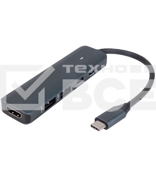 Док-станция HIPER Docking station USB-C HUB 5in1 HP-DS5-03