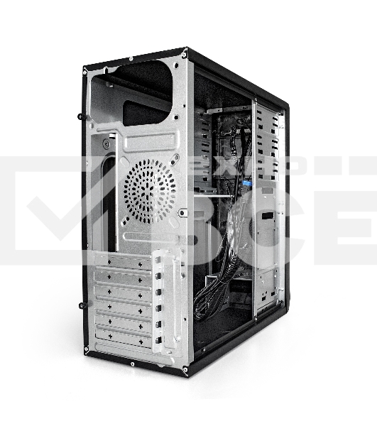 Компьютерный корпус Miditower ExeGate CP-603 Black, ATX, (без БП), 2хUSB+2хUSB 3.0, Audio