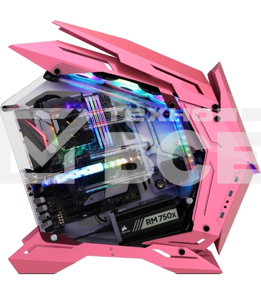 Корпус без блока питания JONSBO MOD-3, Full-Tower, TG, no fans, 2xUSB-A 3.0, EATX, ATX, mATX, mITX Pink