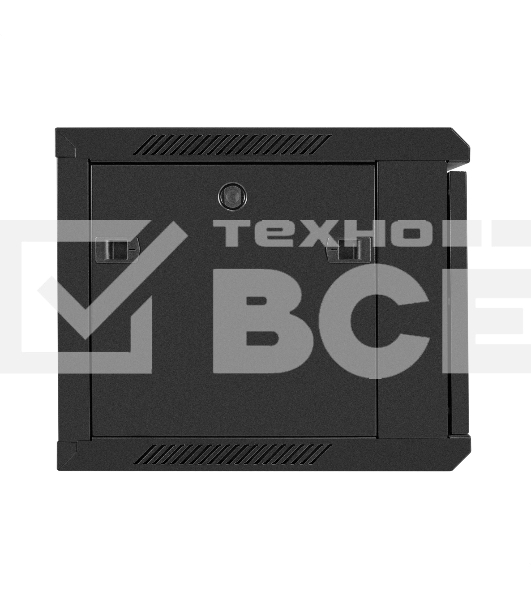 Шкаф телекоммуникационный 19' настенный 6U ExeGate EC-WM-6U.450.M.BLACK (19', 6U, 600x450x370мм (ШхГхВ), передняя дверь металл, съемные боковые панели, пыле- и влагозащита IP23, черный RAL 9004)