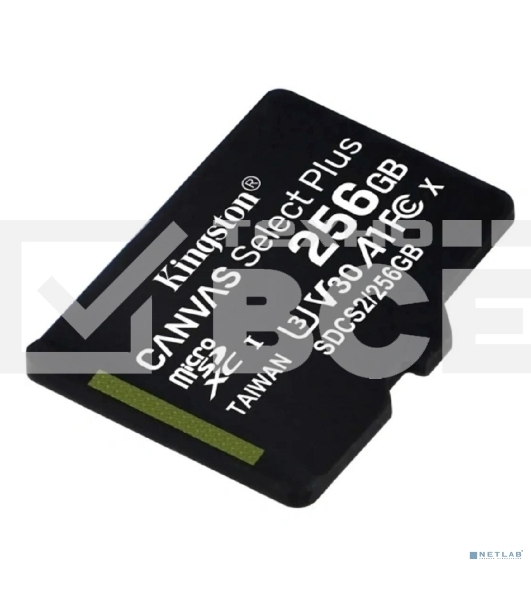 Флеш карта microSDXC 256Gb Kingston SDCS3/256GbSP Canvas Select Plus w/o adapter
