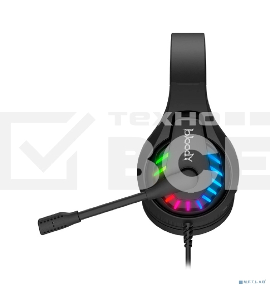 Гарнитура проводная с микрофоном A4Tech Bloody G230p черный 2м накладные оголовье (G230P)