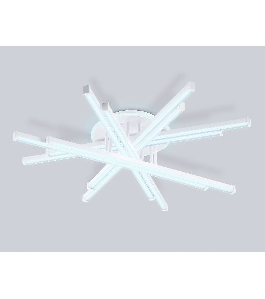 Потолочный светодиодный светильник Ambrella light FL6275 WH белый 134W 3000K-6400K 800*800*165 (ПДУ ИК)