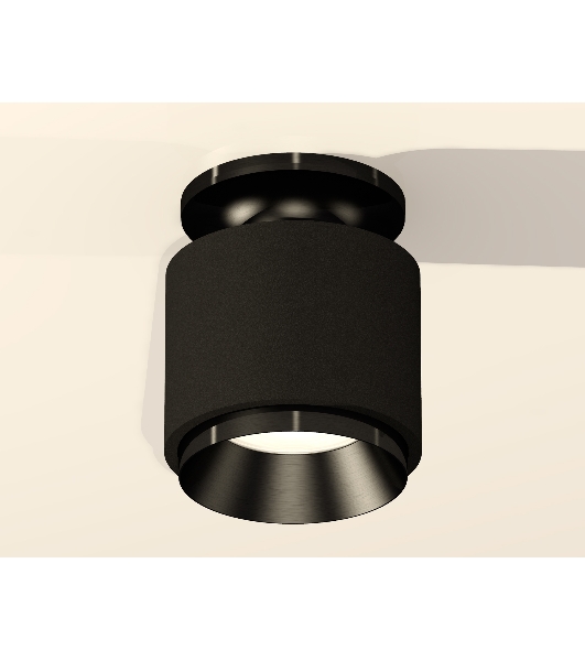 Светильник Ambrella Light XS7511060 SBK/PBK черный песок/черный полированный MR16 GU5.3 (N7926, C7511, N7031)