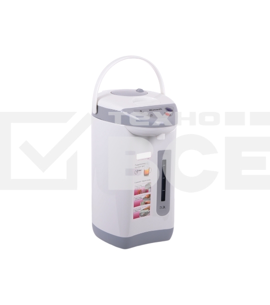 Термопот Maxwell MW-1056 (GY) Мощность 730 Вт, Повторное кипячение, 3 способа подачи воды