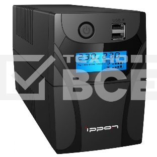 Источник бесперебойного питания Ippon Back Power Pro II 500 300Вт 500ВА черный
