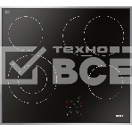 Встраиваемая варочная панель Hansa BHCI66706 Стеклокерамика, независимая, сенсорное управление, таймер, рамка, черная, фото 1
