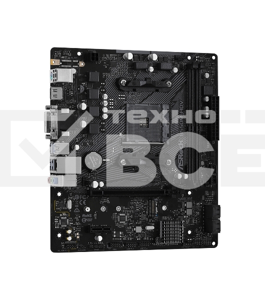 Материнская плата ASRock B550M-HDV, AM4, AMD B550, 2xDDR4, 4xSATA, 1xM.2, 1xPCIe 4.0 x16, 1xDVI-D, 1xHDMI, 1xVGA, 1x 1Gb LAN, 3x3.5 мм, 7.1, mATX