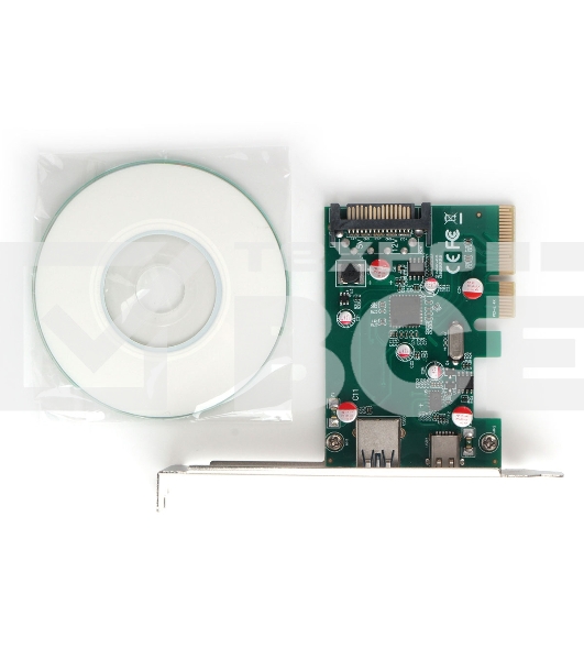Контроллер USB  Gembird SPCR-02, в PCI, порты: 2 внешн. USB 3.0 Type-C