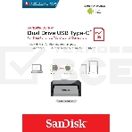 Флеш диск Sandisk 64Gb Ultra Dual SDDDC2-064G-G46 USB3.0 серый/узор, фото4