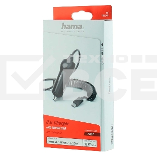 Автомобильное зар./устр. Hama H-183248 2.4A черный