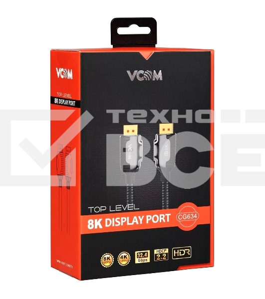 Кабель соединительный DISPLAY PORT v1.4, 8K@60Hz, 1.5m VCOM <CG634-1.5M>