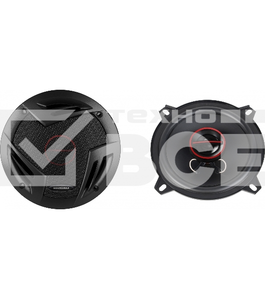 Колонки автомобильные Soundmax SM-CSV502 160Вт 93дБ 4Ом 13см (5дюйм) (ком.:2кол.) коаксиальные двухполосные