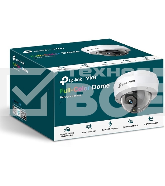 Купольная камера 4 Мп с цветным ночным видением/ 4MP Full-Color Dome Network Camera