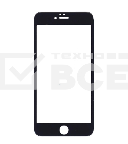 Защитное стекло 4D для Apple iPhone 6/6S Plus черный