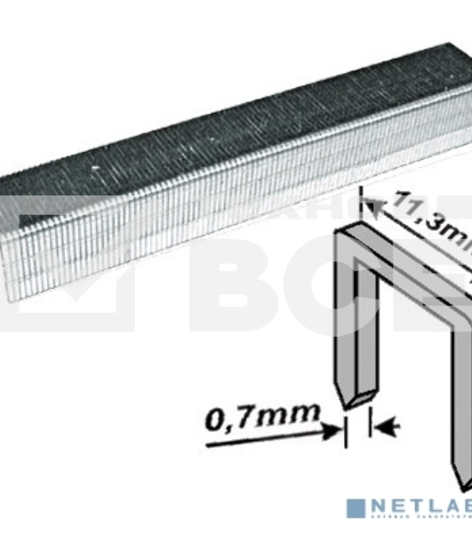 Скобы для степлера FIT 31308профи (тип 53) ширина 11.3мм 8мм 1000шт.