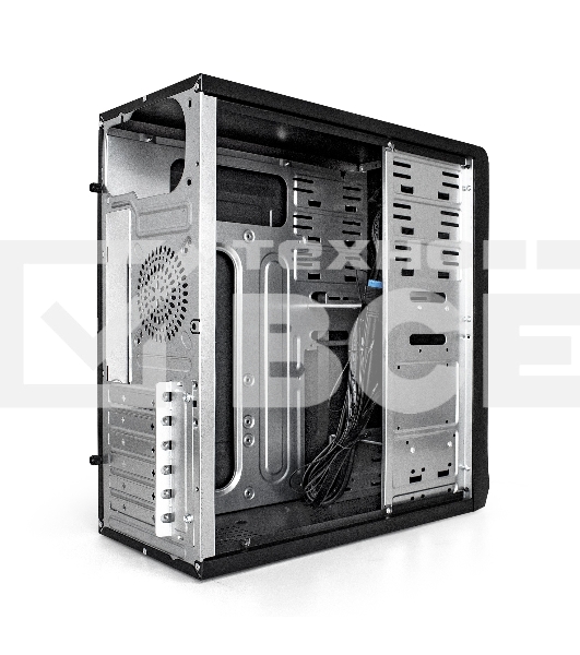 Компьютерный корпус Miditower ExeGate CP-603 Black, ATX, (без БП), 2хUSB+2хUSB 3.0, Audio